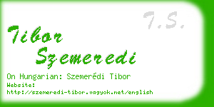 tibor szemeredi business card